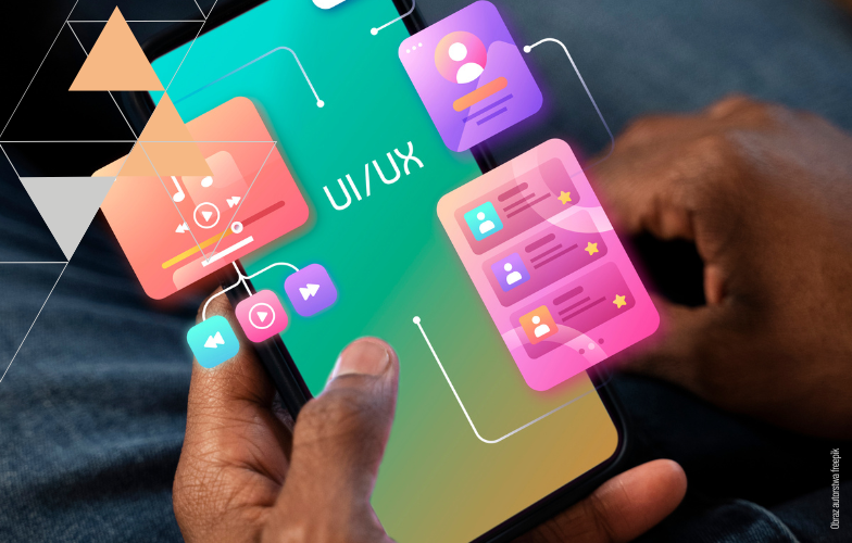 trendy w projektowaniu graficznym 2025 - UX i UI