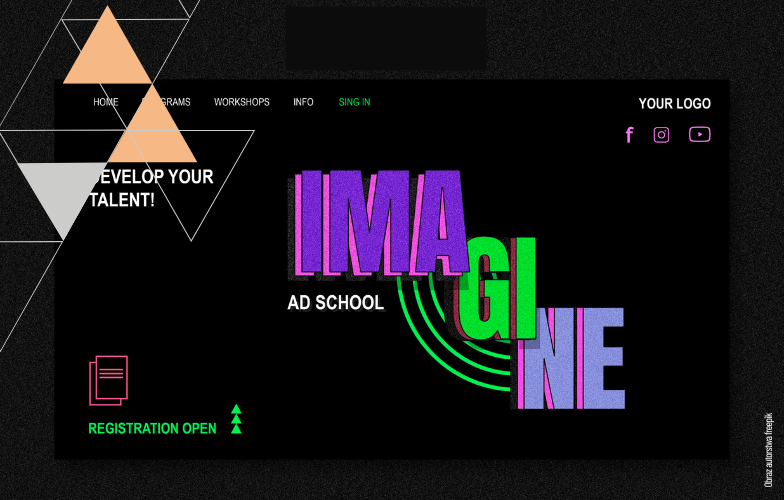 trendy w projektowaniu graficznym 2025 - dynamiczne fonty