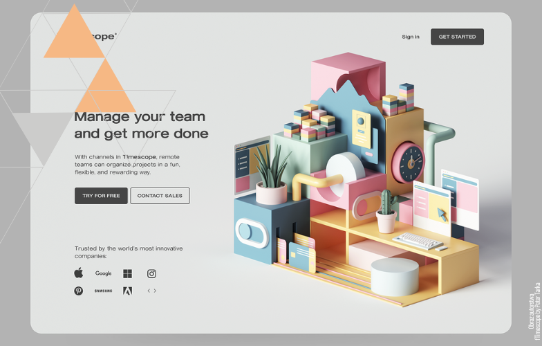 trendy w projektowaniu graficznym 2025 - elementy 3d